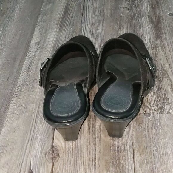 Nature by Lamaze leather black heeled clogs - Picture 4 of 6